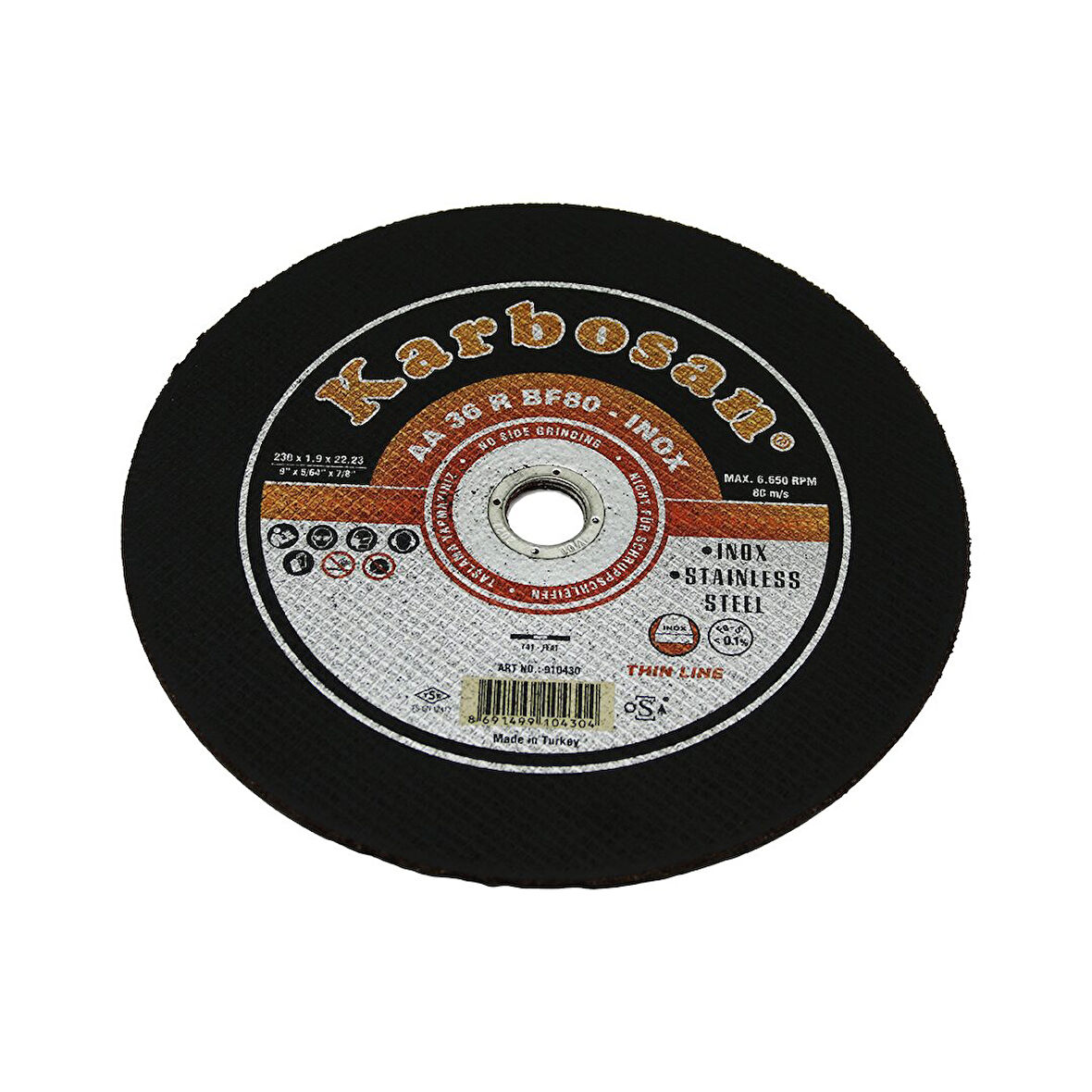 İNOX METAL KESİCİ DİSK 230MMX1.92X22 (5042)