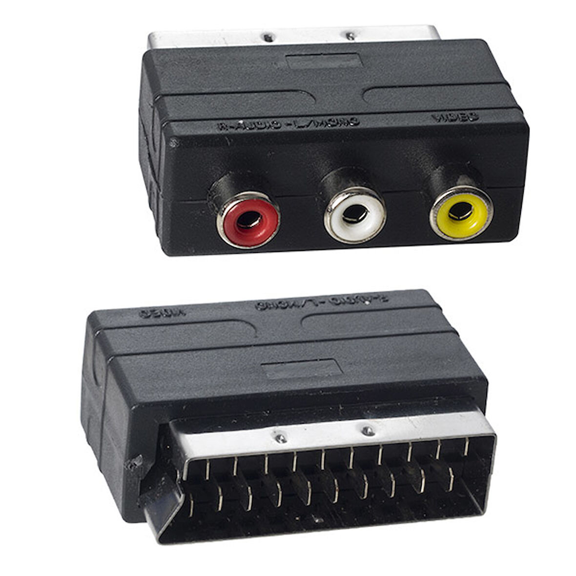 SCART ADAPTÖR İN MİNİ  (SCART ERKEK-RCA DİŞİ ARA ADAPTÖR) (5042)