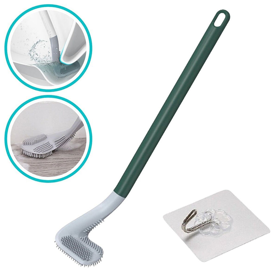 Golf  Sopası Tasarımlı Silikon Wc Klozet Temizleme Fırçası (5042)