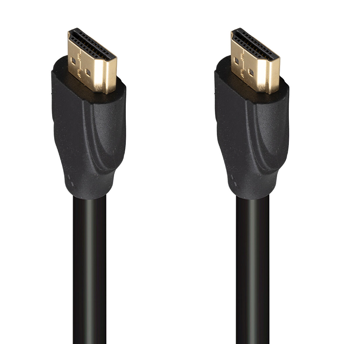 FULLY G-507K PLASTİK DÜZ SİYAH 25 METRE GOLD POŞETLİ HDMI KABLO (5042)