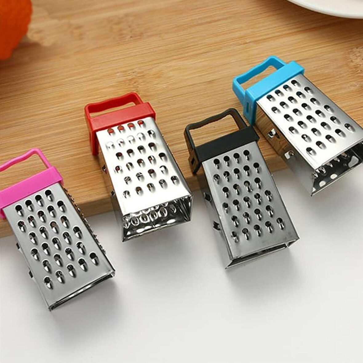 3 Fonksiyonlu Mıknatıslı Mini Sarımsak Peynir Rendesi 8 cm (5042)