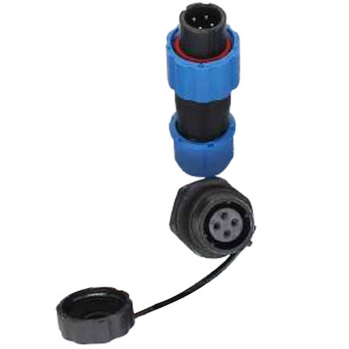 SD13 TİPİ SU GEÇİRMEZ 4 PİN KONNEKTÖR (5042)
