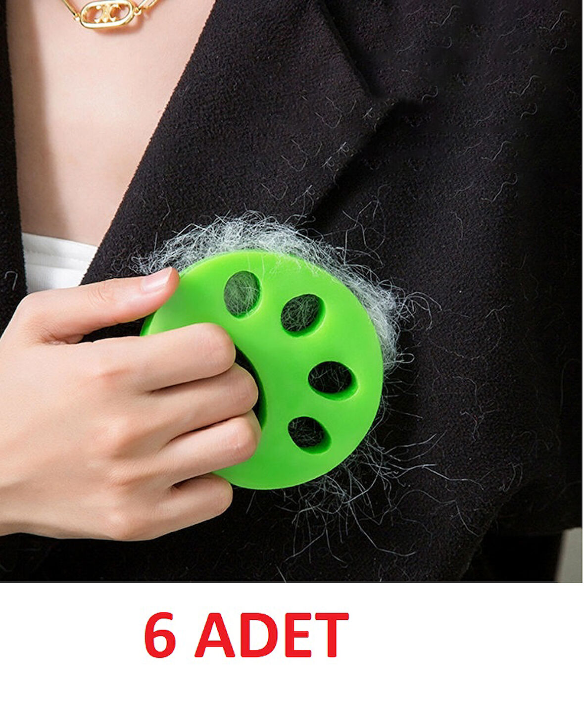 Çamaşır Makinesi Ve Evcil Hayvanlar İçin Tüy Toplayıcı Yıkanabilir Aparat 6 Adet (5042)