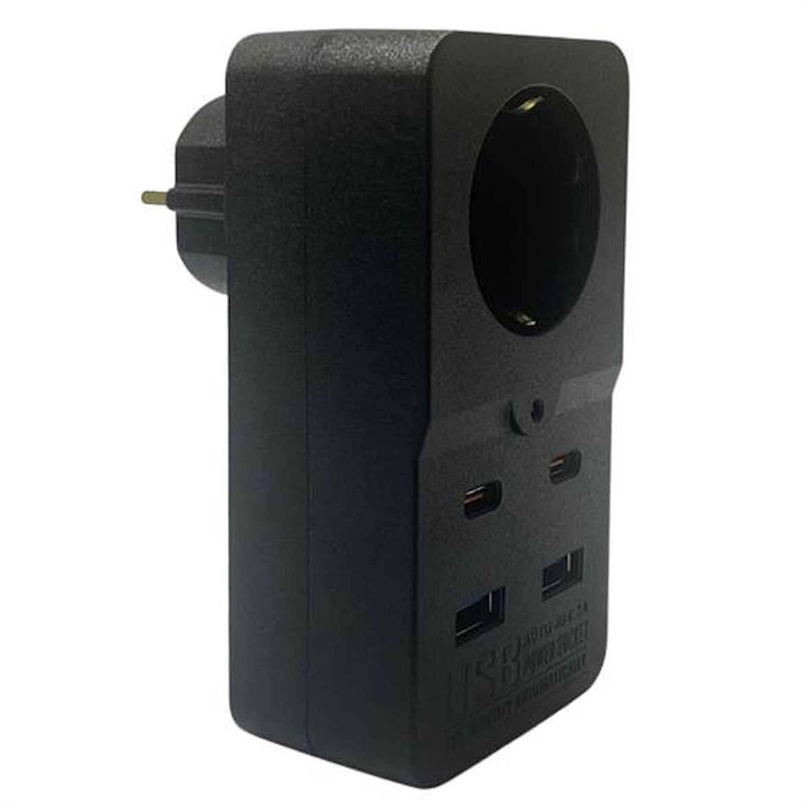 Isıya Dayanıklı Termal Akım Korumalı 1 Priz Girişli 2 USB Girişli 2 TYPE-C Girişli Pirz (5042)