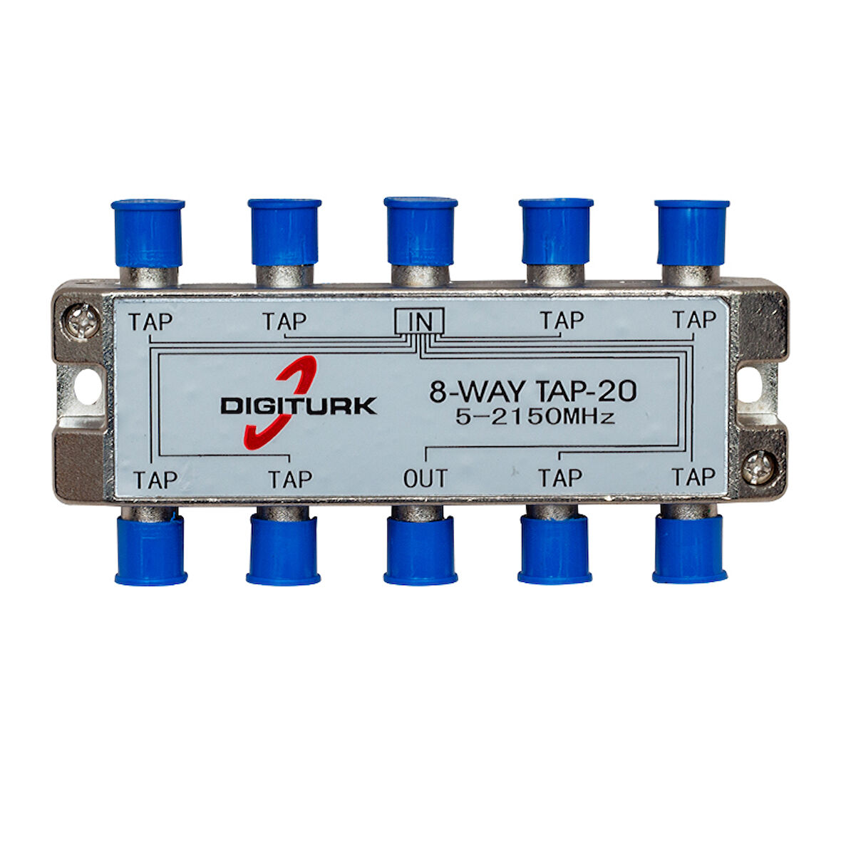 DIGITURK 5-2150 MHZ 20DB 8 YOLLU TAP SWITCH 1/8 SPLITTER (5042)