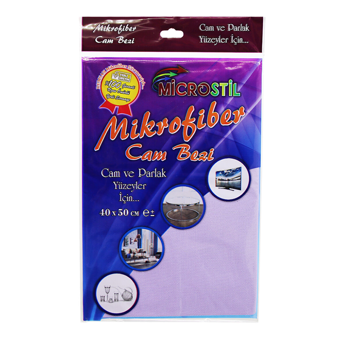 40X50CM MİKROFİBER TEMİZLİK CAM BEZİ (5042)
