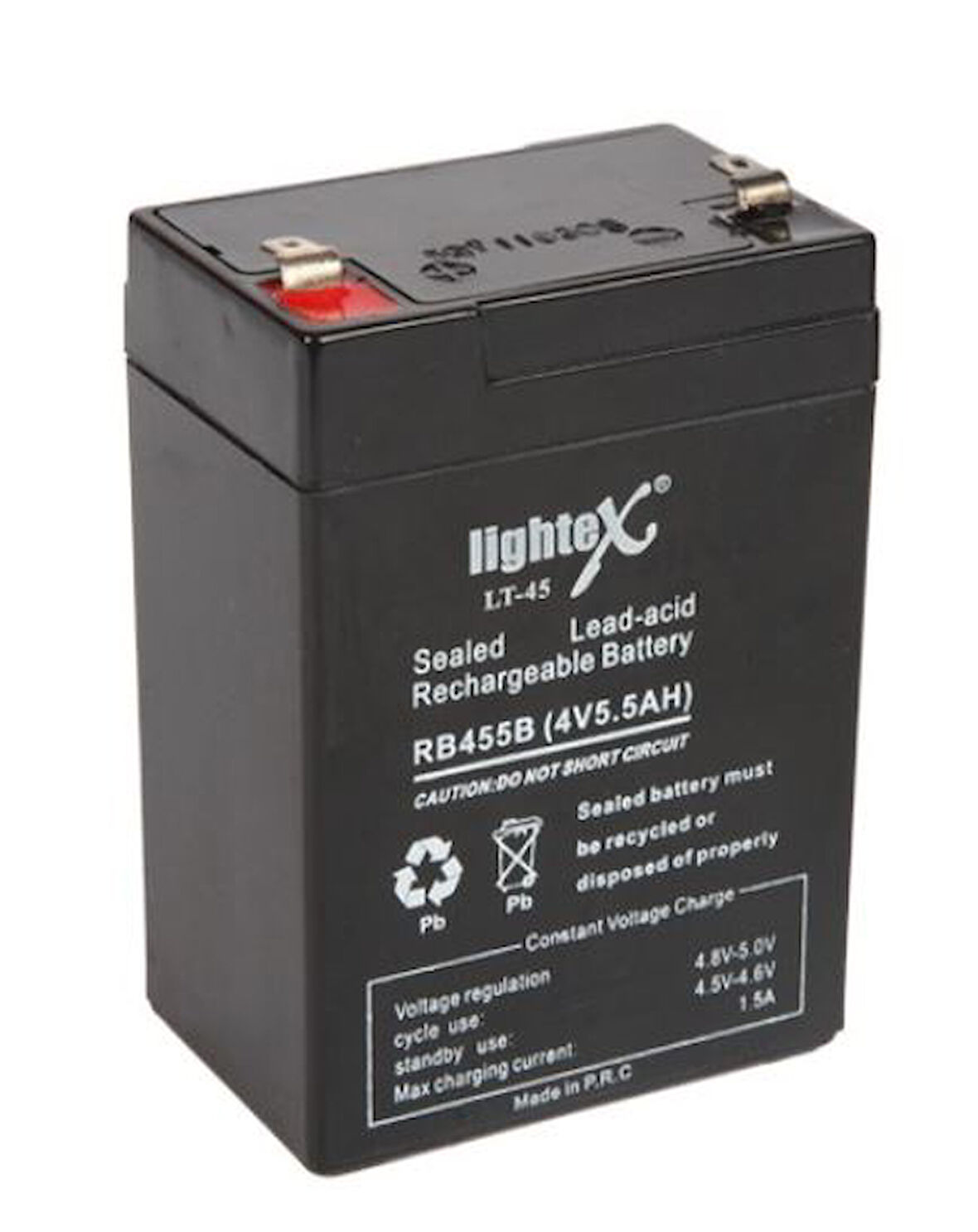 LIGHTEX LT-45N 4 VOLT - 5 AMPER KURU AKÜ (IŞILDAK AKÜSÜ) (5042)