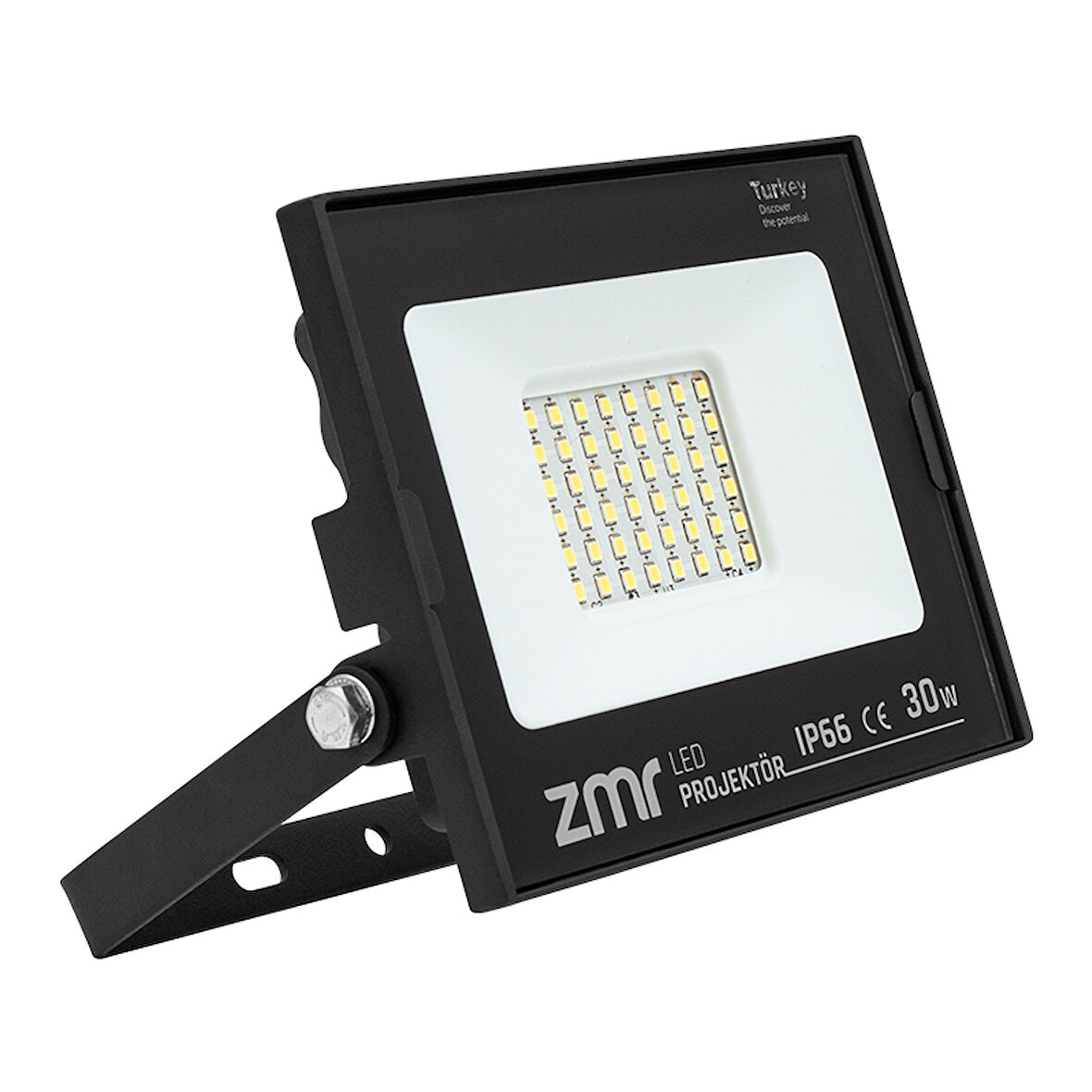 30 WATT - 220 VOLT 6500K IP66 150* IŞIK AÇISI SİYAH SLİM KASA LED PROJEKTÖR (5042)