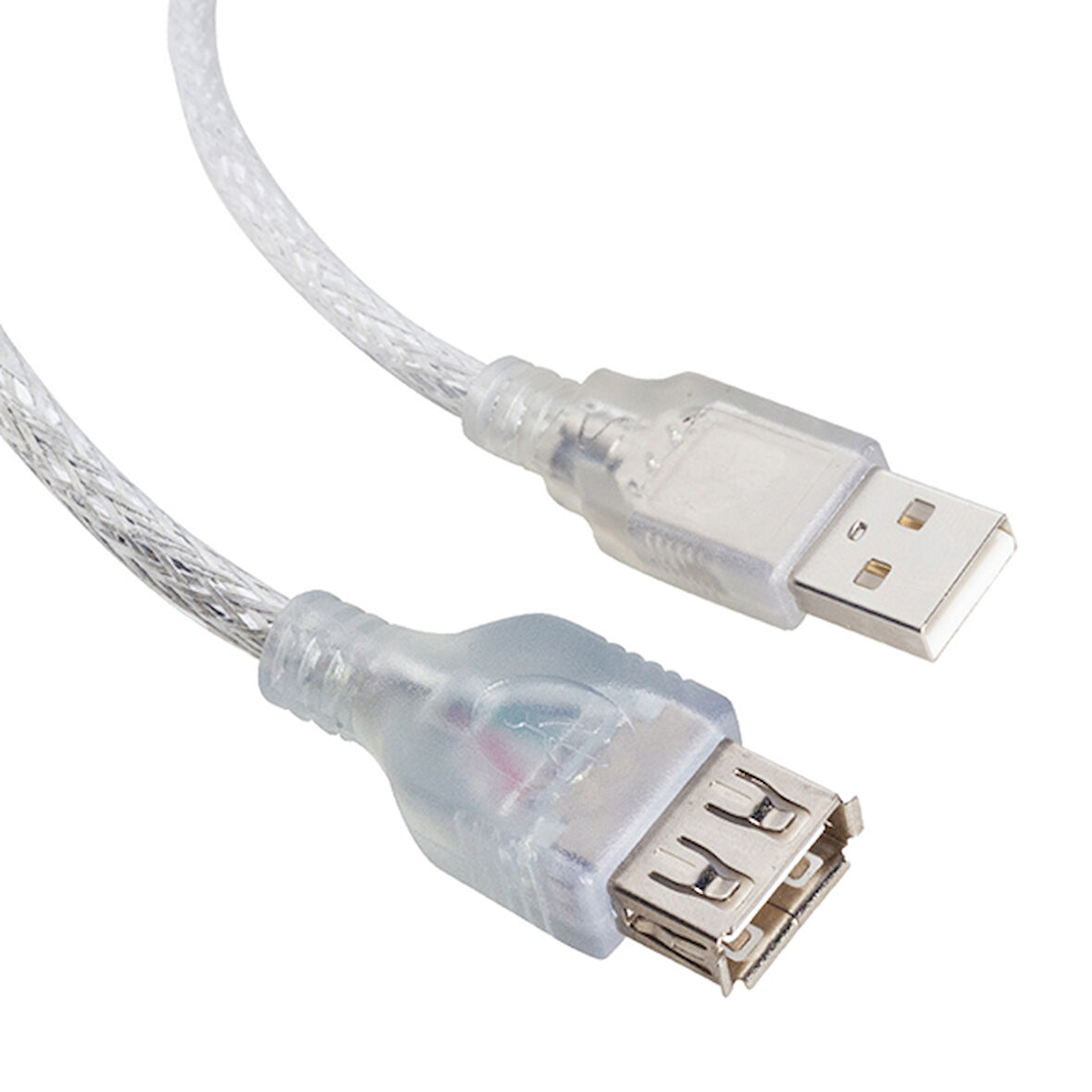 USB UZATMA KABLOSU 1.5 METRE 2.0V ŞEFFAF (5042)