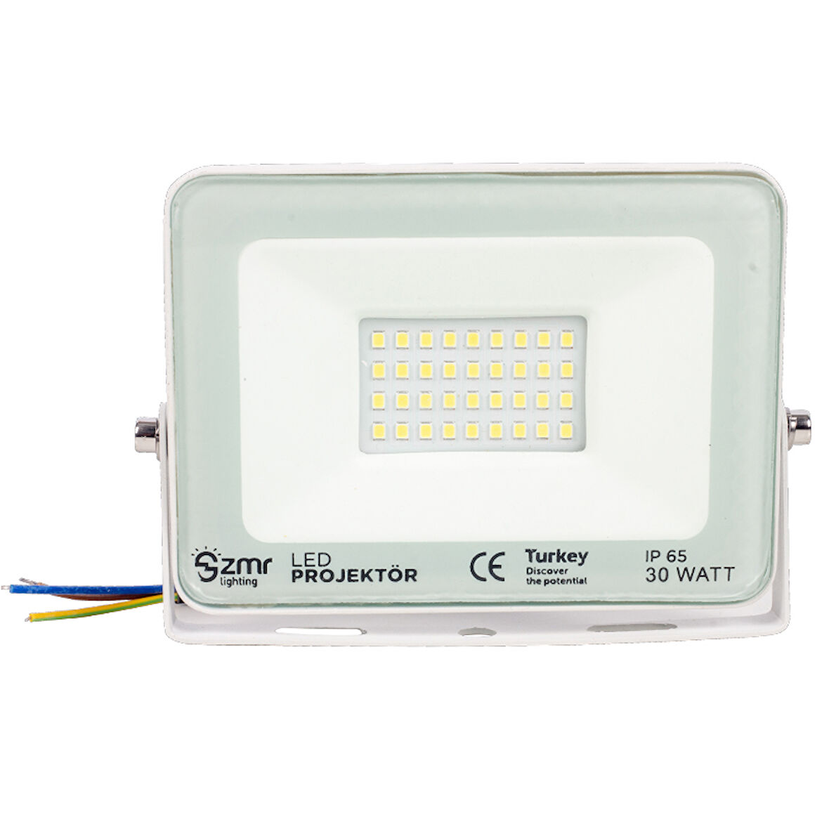 30 WATT - 220 VOLT 6500K IP65 150* IŞIK AÇISI BEYAZ SLİM KASA LED PROJEKTÖR (5042)