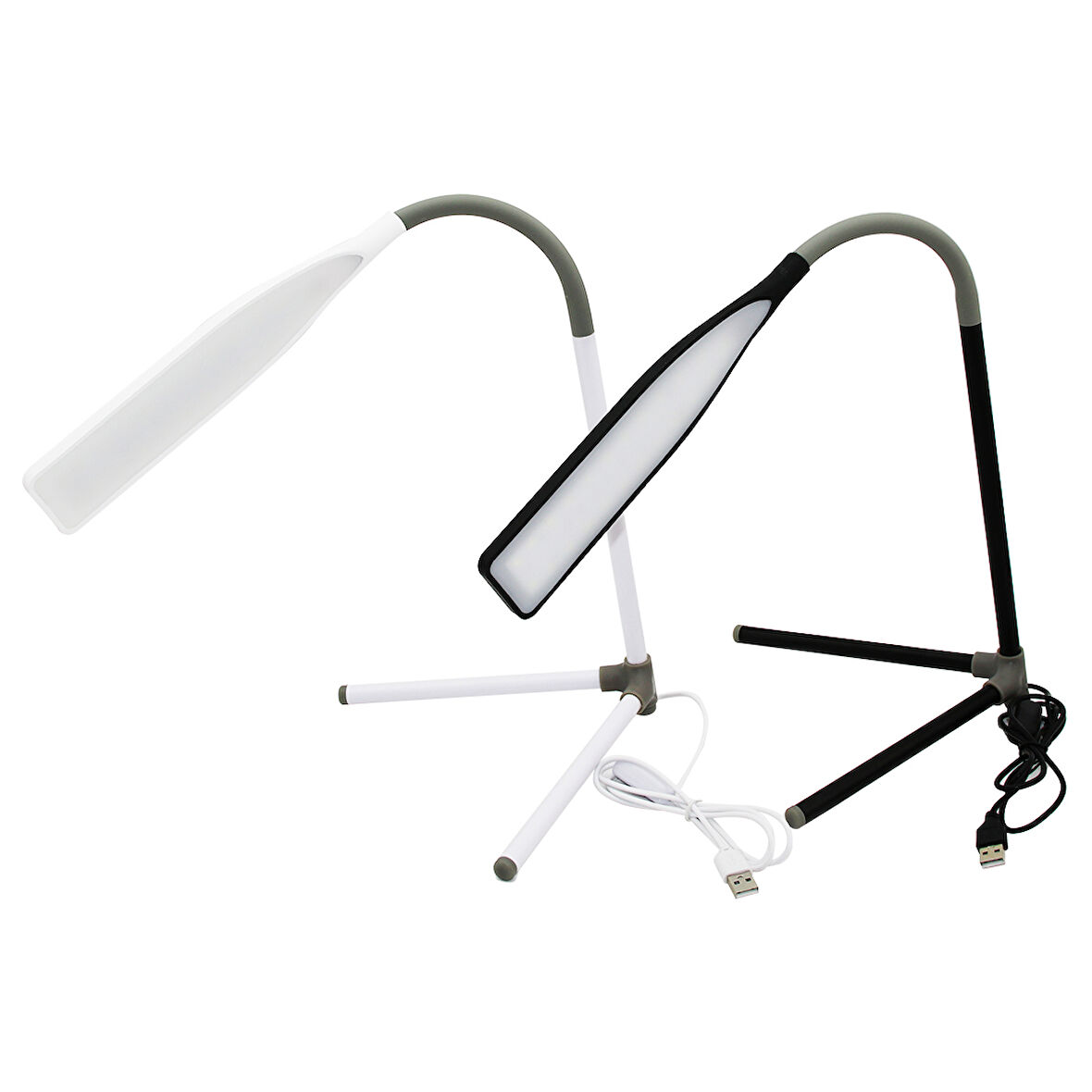 PORTATİF AYAKLI 23LED USB GİRİŞLİ MASA LAMBASI OYNAR BAŞLI (5042)