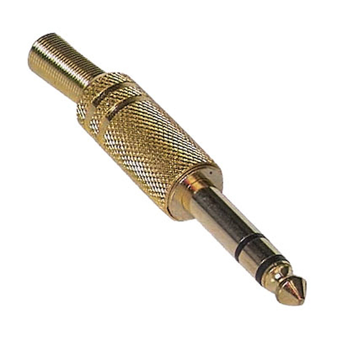 GİTAR JACK STEREO SARI GOLD METAL 1.KALİTE JACK (5042)