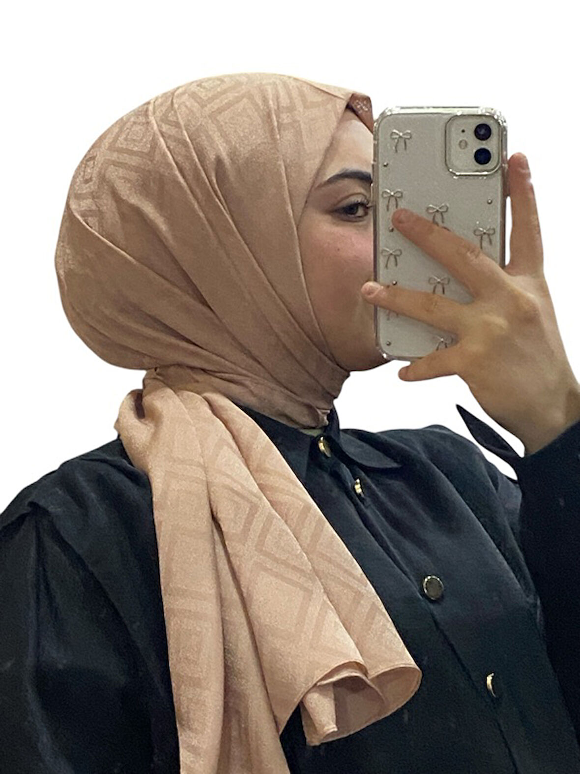 JAKARLI LABİRENT DESENLİ ŞAL 1008