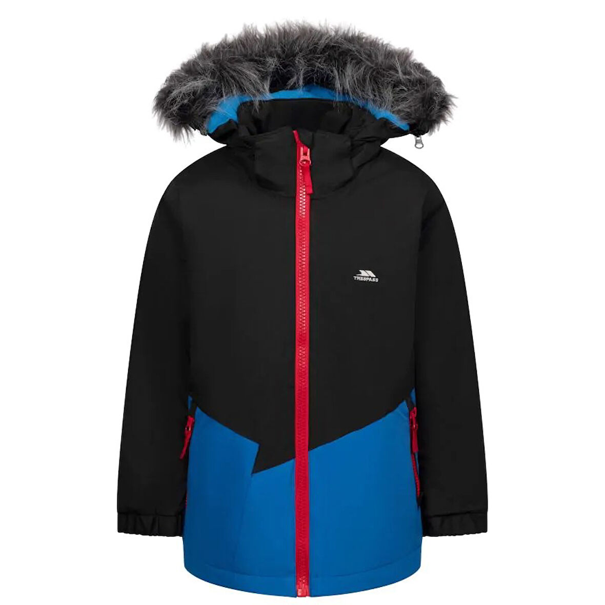 Trespass Deen  - Male Raın Jacket Black Erkek Çocuk Black Yağmurluk Mcjkratr0041-blk