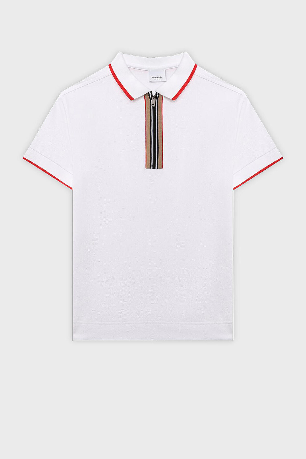 Burberry Çocuk Polo Yaka T Shirt 8047658 WHITE