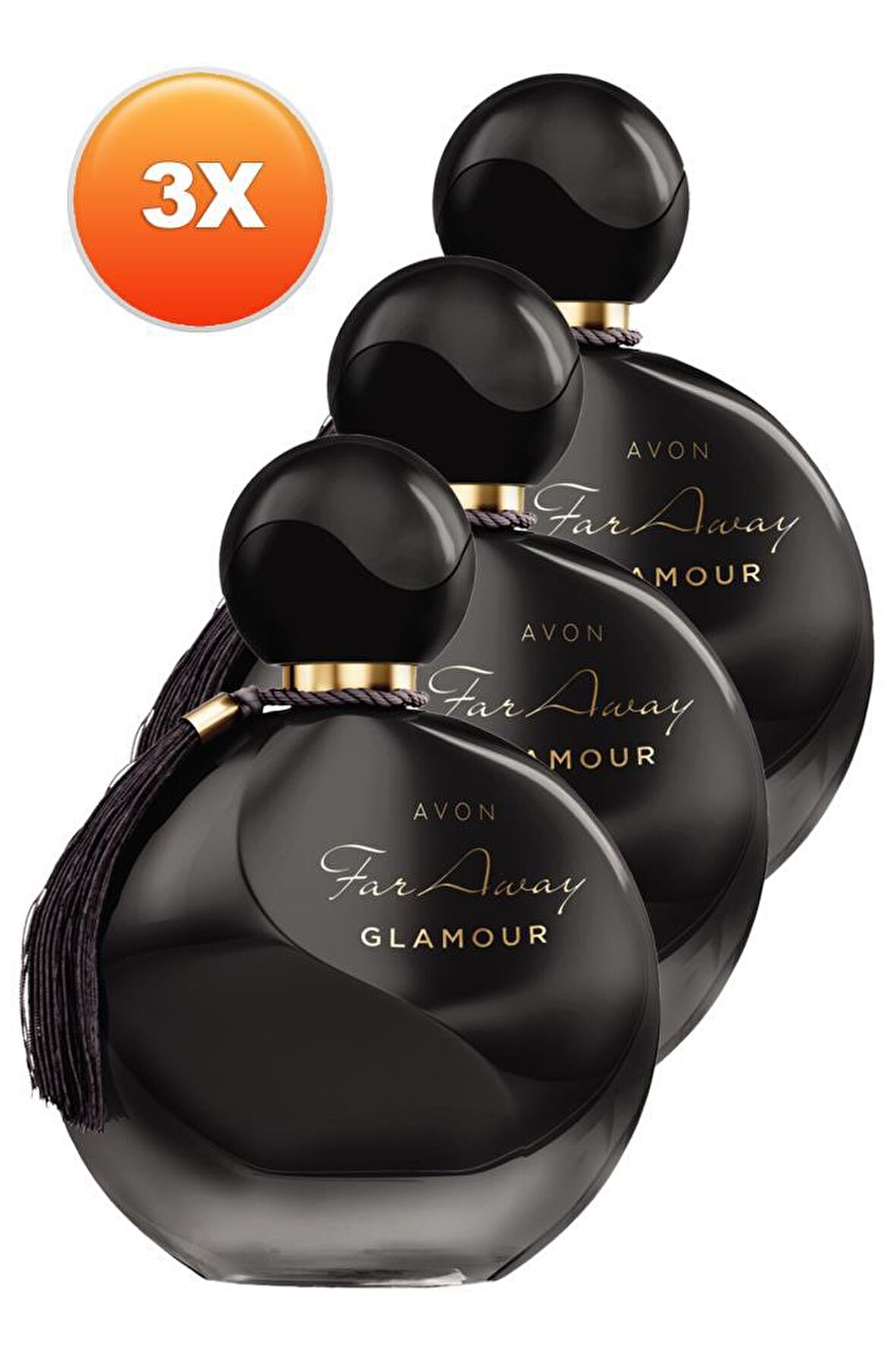 Avon Far Away Glamour Kadın Parfüm Edp 50 Ml. Üçlü Set