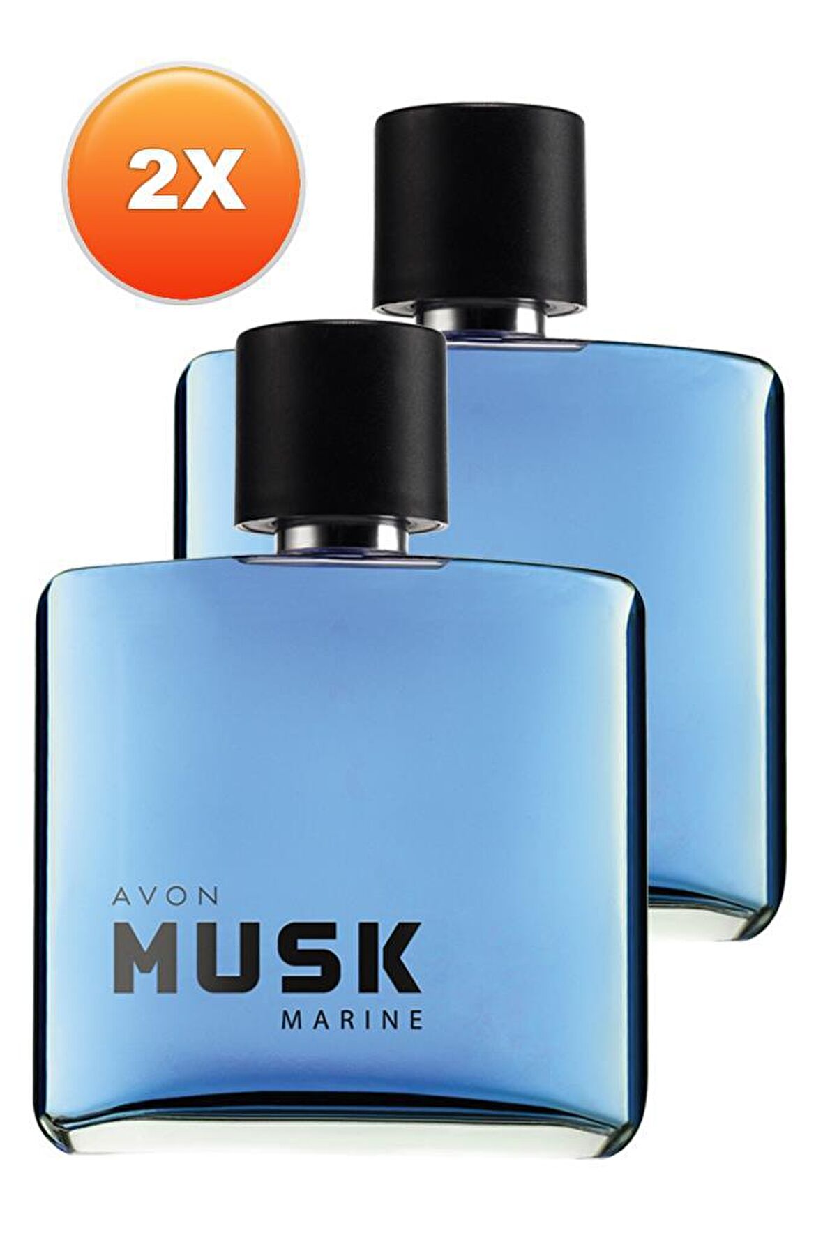 Avon Musk Marine Erkek Parfüm Edt 75 Ml. İkili Set