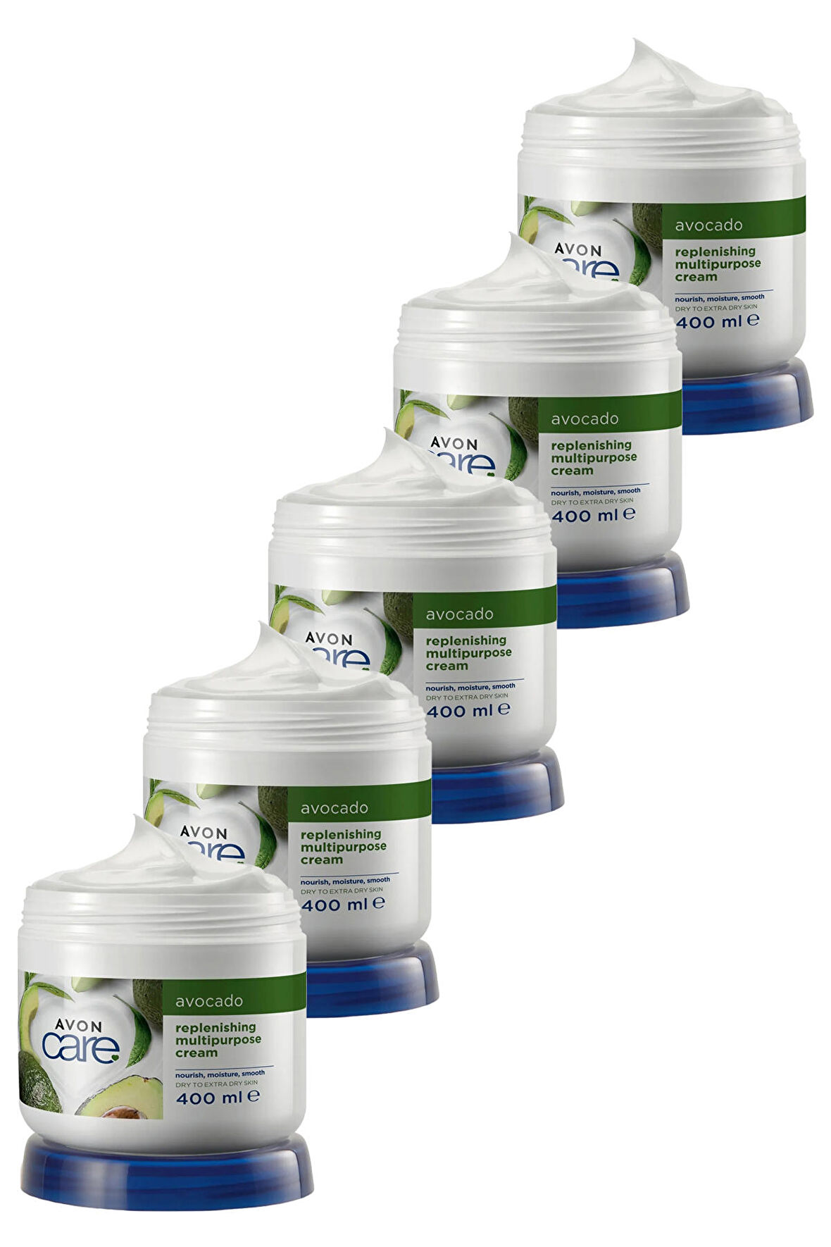 Avon Care Kuru Ciltler İçin Avokado Özlü Çok Amaçlı Krem 400 Ml. Beşli Set