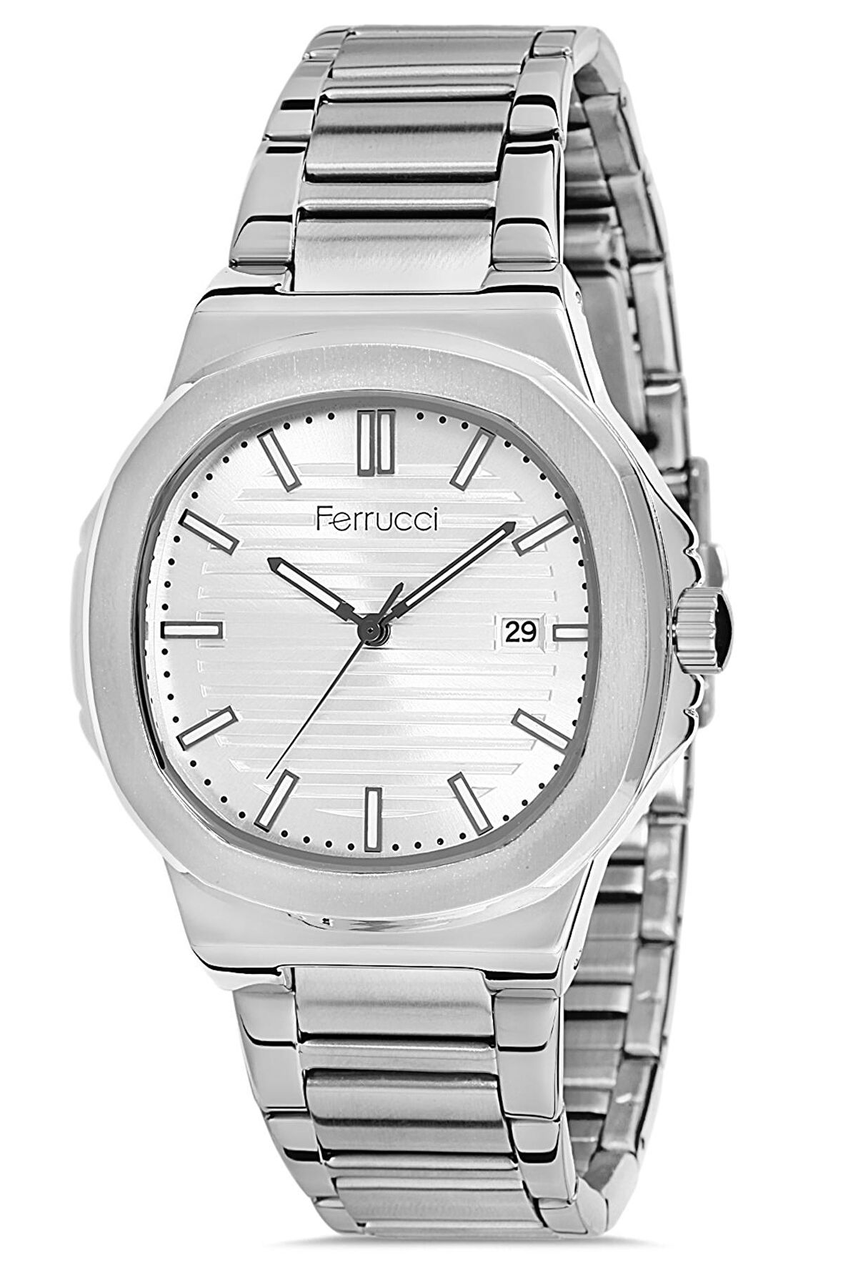 Erkek Kol Saati Çelik Kasa Çelik Kordon Su Geçirmez Takvimli Fonksiyon