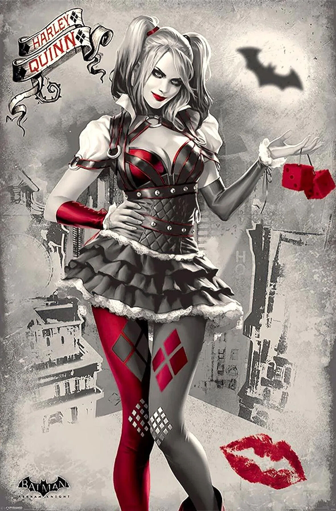 BATMAN ARKHAM KNIGHT HARLEY  QUINN MAXI POSTER (İTHAL)