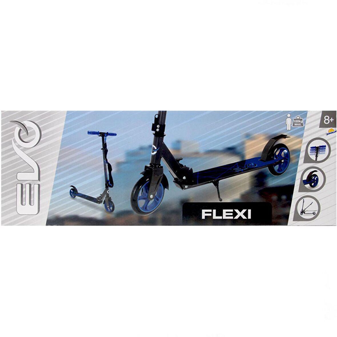 Evo Flexi 2 Tekerlekli Scooter Mavi