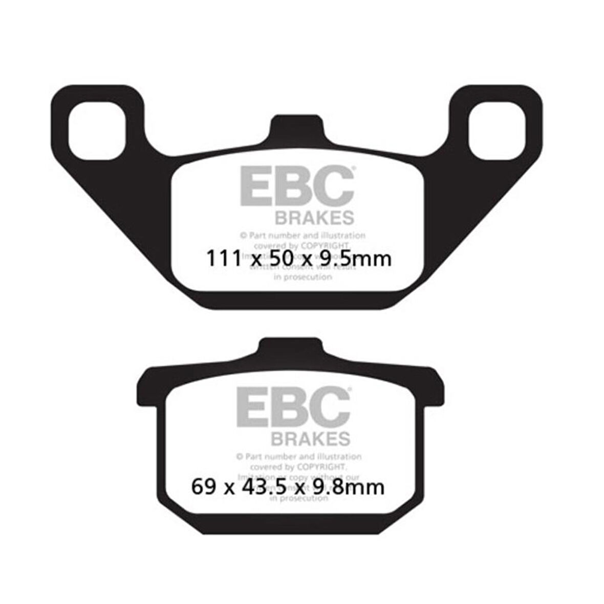 EBC FA085 KAWASAKI VN1500 88-99 ÖN-ARKA FREN BALATASI