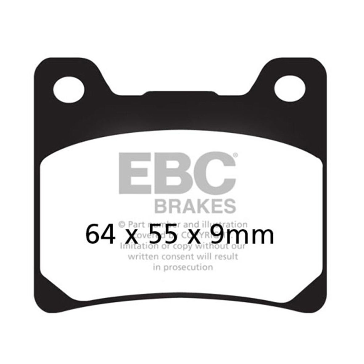 EBC FA088HH YAMAHA XJR1300 98-01, VMAX12, XV100 VIRAGO ARKA SINTER FREN BALATASI