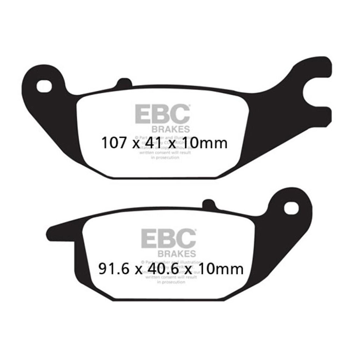 EBC FA343 HONDA CBR125R 04-10 , YAMAHA TRICITY 125 14-16 ARKA FREN BALATASI