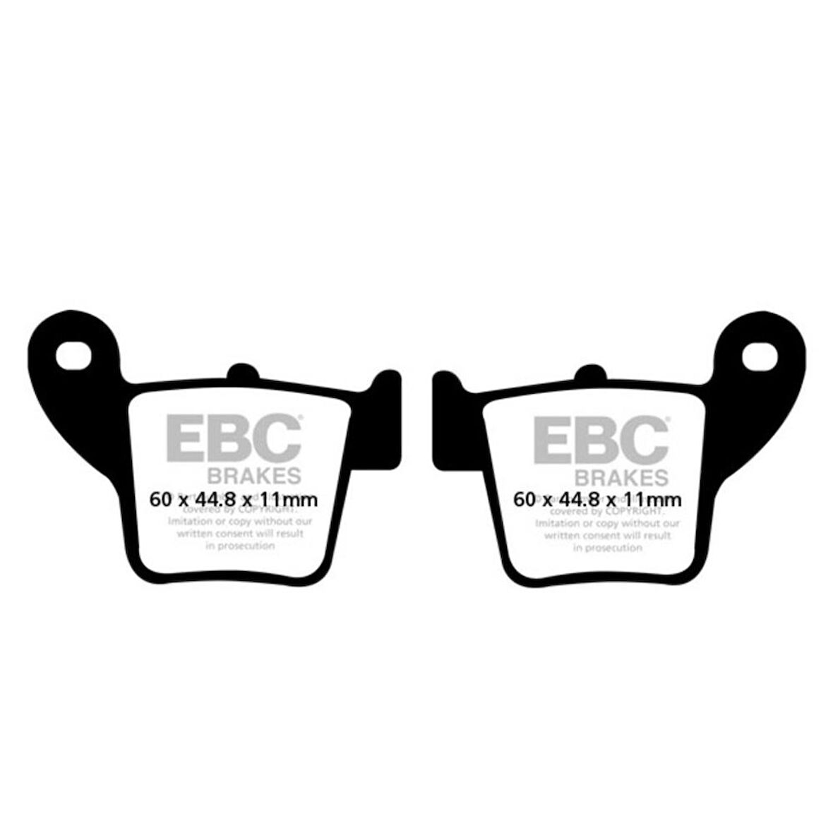 EBC FA346TT HONDA CRF250X 04-16 , CRF 450R,CRF450X CARBON ARKA FREN BALATASI
