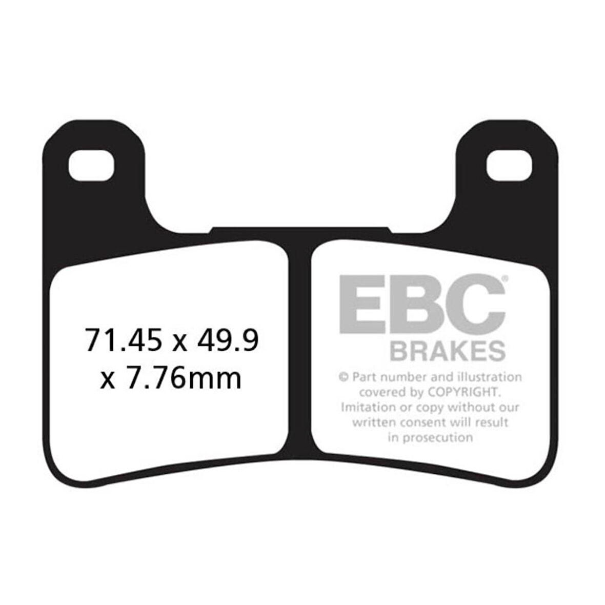 EBC FA379HH KAWASAKI ZX10R ,Z1000,VERSYS1000,SUZUKI GSXR600,750,DL1000 SINTER ÖN FR