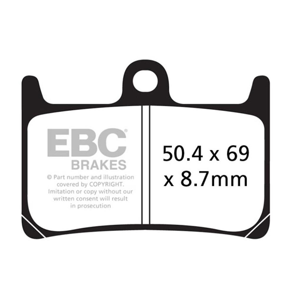 EBC FA380HH YAMAHA R6/R1/MT10, FAZER6,FAZER8, XT1200XZ SUPER TENERE SINTER ÖN FREN