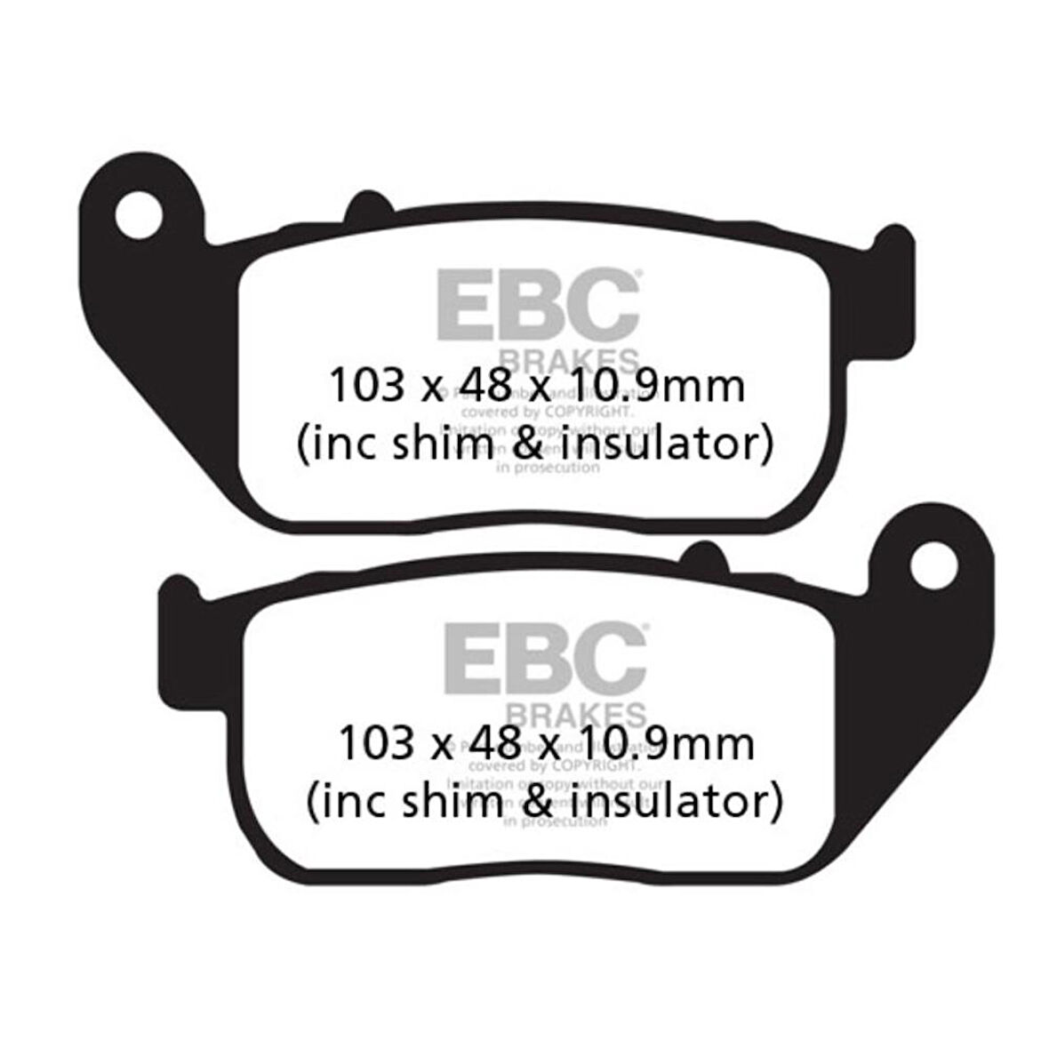 EBC FA381HH HARLEY DAVIDSON XL883/XL1200 SPORTSTER 04-13 SINTER ÖN FREN BALATASI