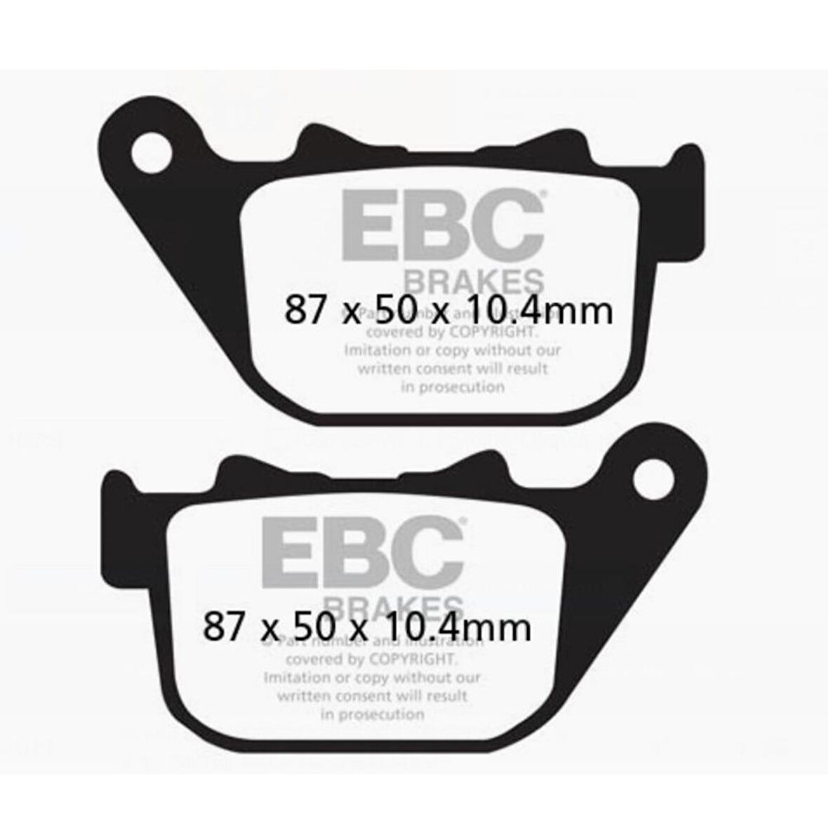 EBC FA387HH HARLEY DAVIDSON XL883/XL1200 SPORTSTER 04-13 SINTER ARKA FREN BALATASI