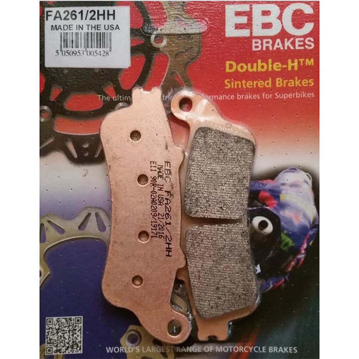 EBC FA261/2HH HONDA GL1800 02-09 , GL 1800 GOLDWING 06-18 SINTER ARKA FREN BALATASI