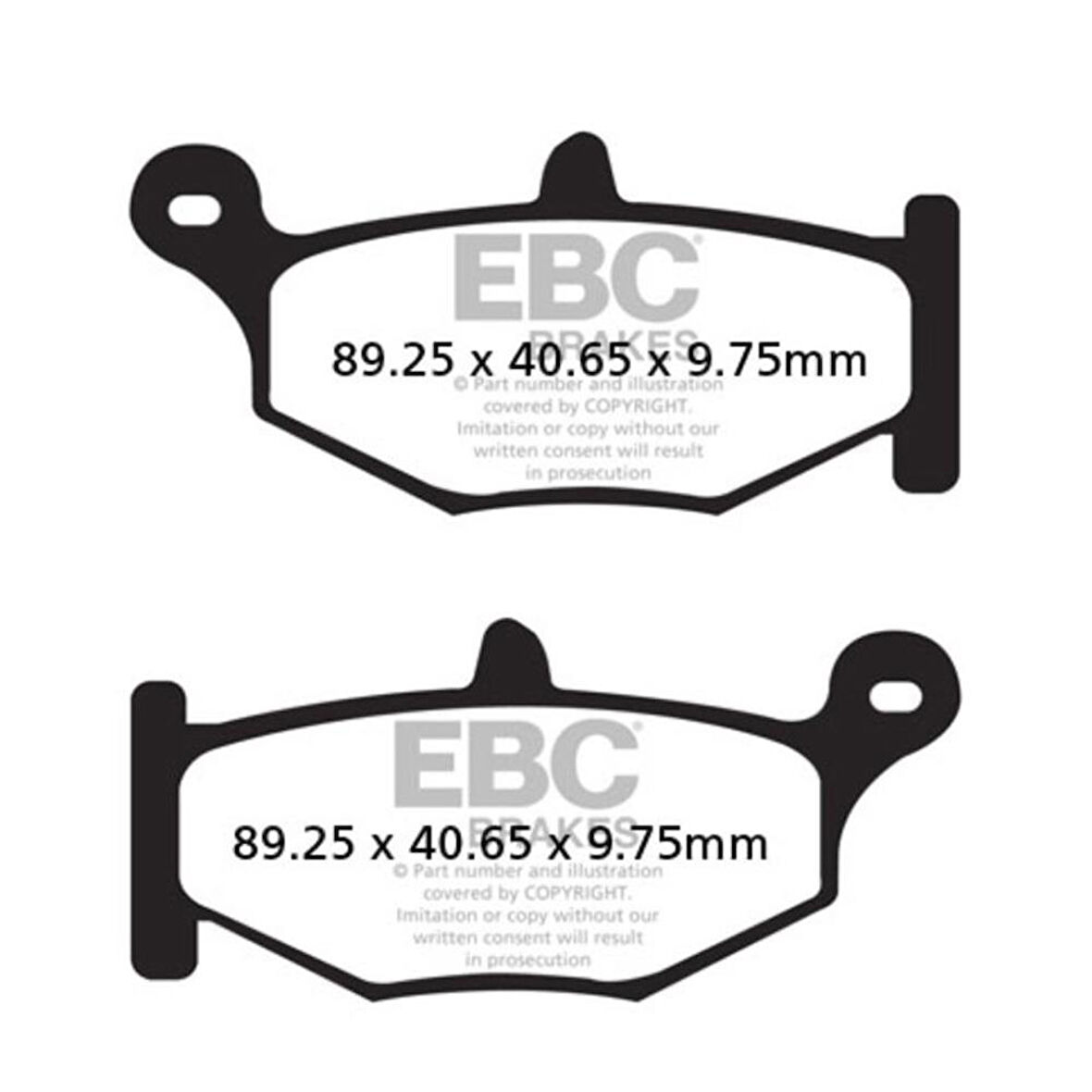 EBC FA419 SUZUKI GSR600,GSXR600/750 , DL1000 VSTROM ARKA FREN BALATASI