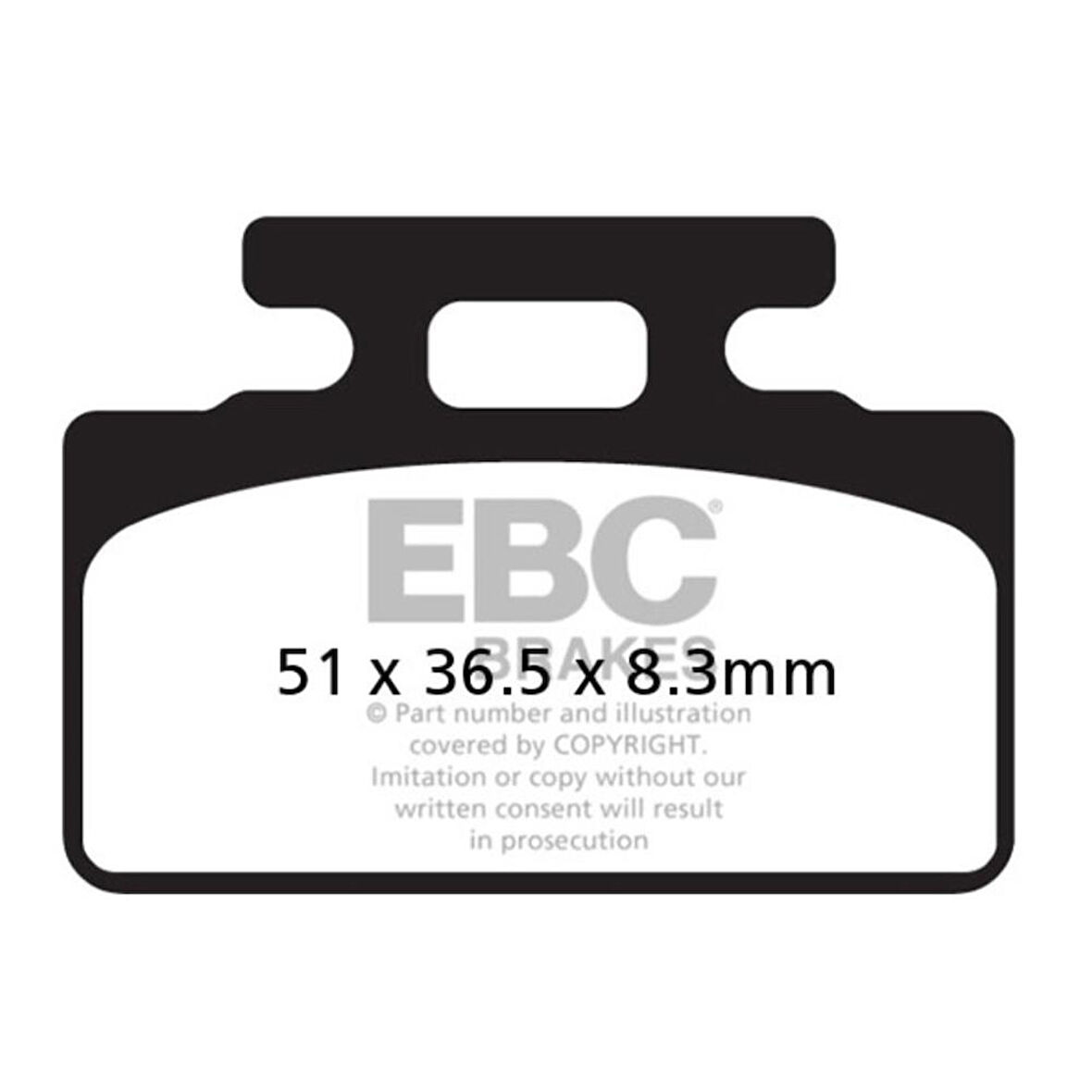 EBC SFA151 HONDA RS125/150 88-07, NSF 250 R 12-20 ARKA FREN BALATASI