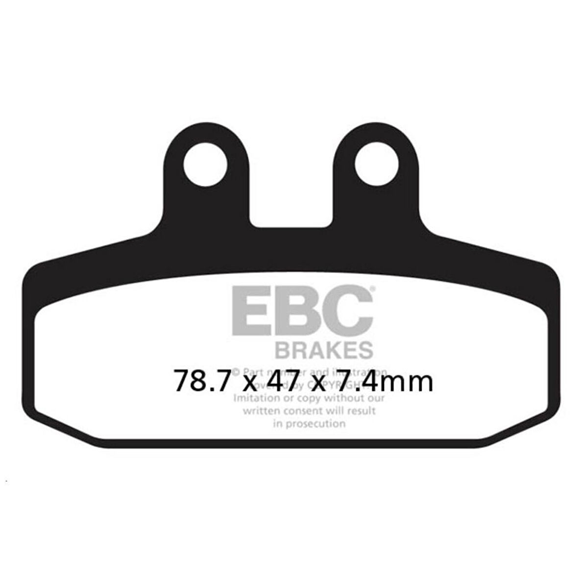 EBC SFA256 APRILIA SCARABEO 125/150/200 , SPORCITY LEONARDO ÖN FREN BALATASI
