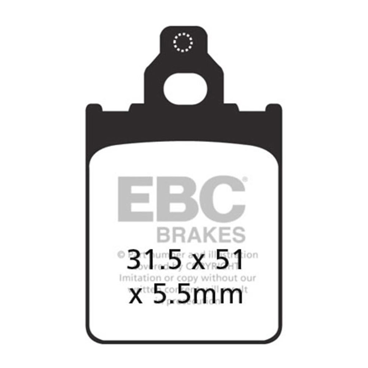 EBC SFA186 VESPA PX150 , PX200 98-07 ÖN FREN BALATASI