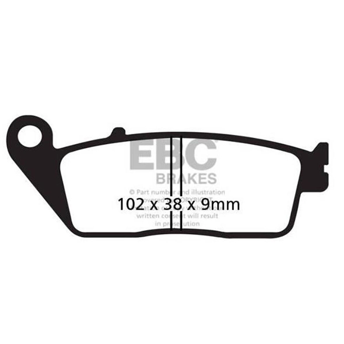 EBC SFA142HH BMW C600 , C650 GT, SUZUKI BURGMAN 650 SINTER ÖN FREN BALATASI