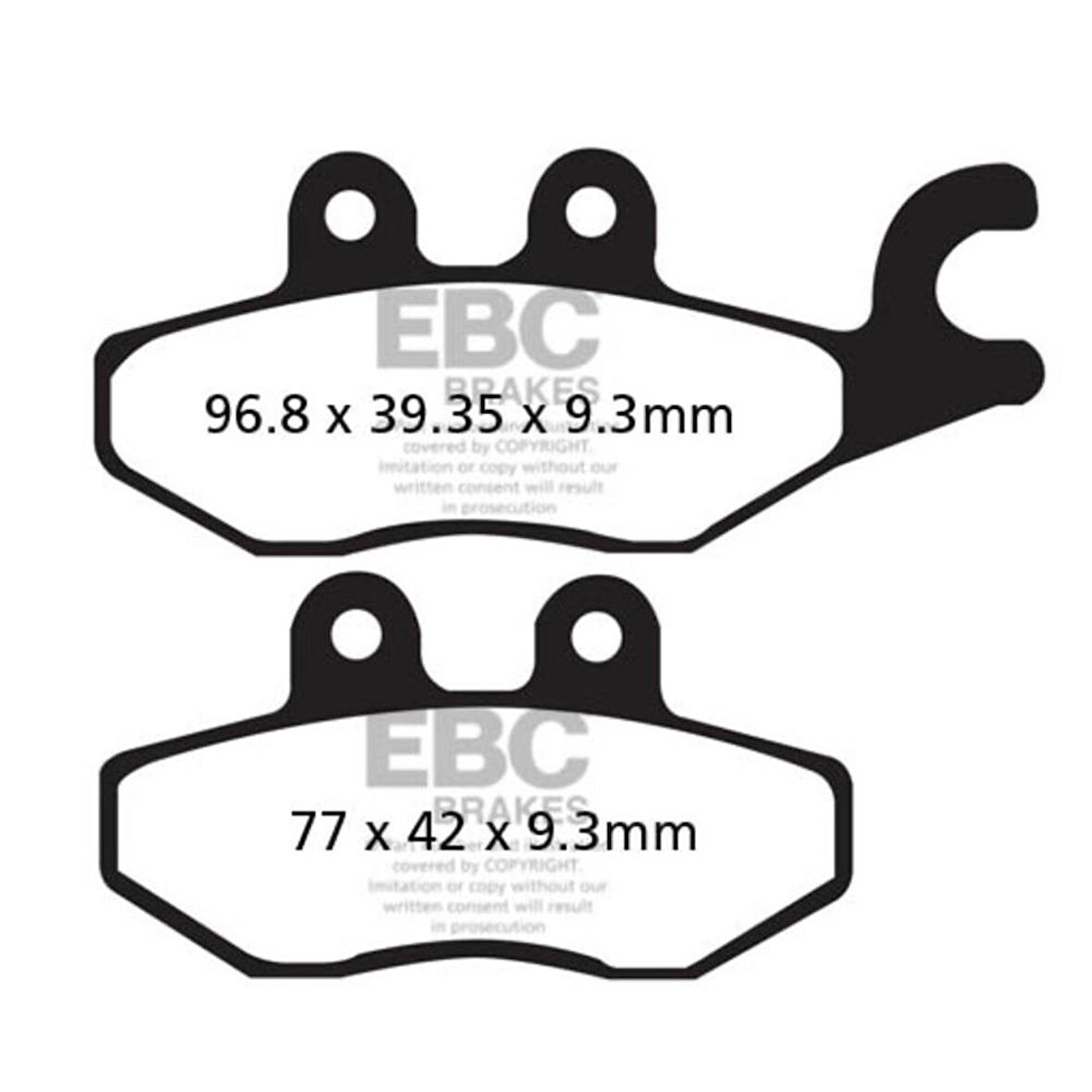 EBC SFA418HH SINTER SCOOTER PERFORMANS BALATASI