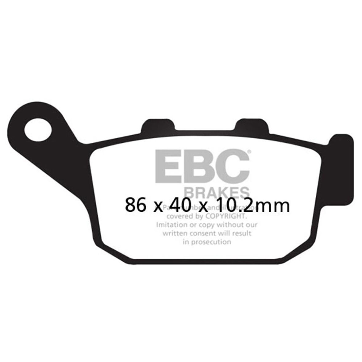 EBC SFA140HH HONDA FORESIGHT 250 00-05 SINTER ARKA FREN BALATASI