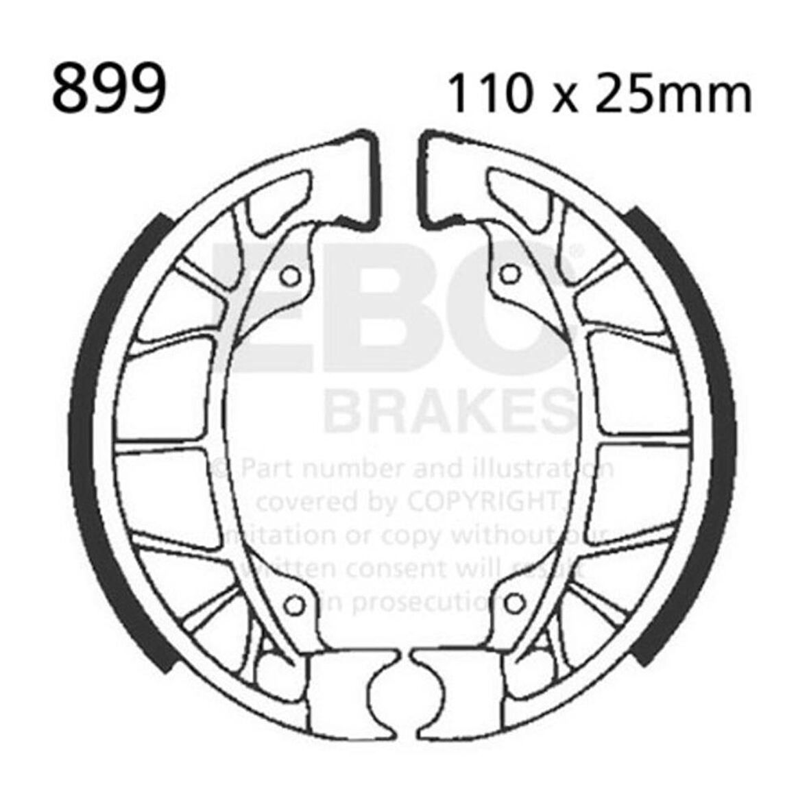 EBC 899 PIAGGIO ZIP , VESPA ET4 ARKA FREN BALATASI
