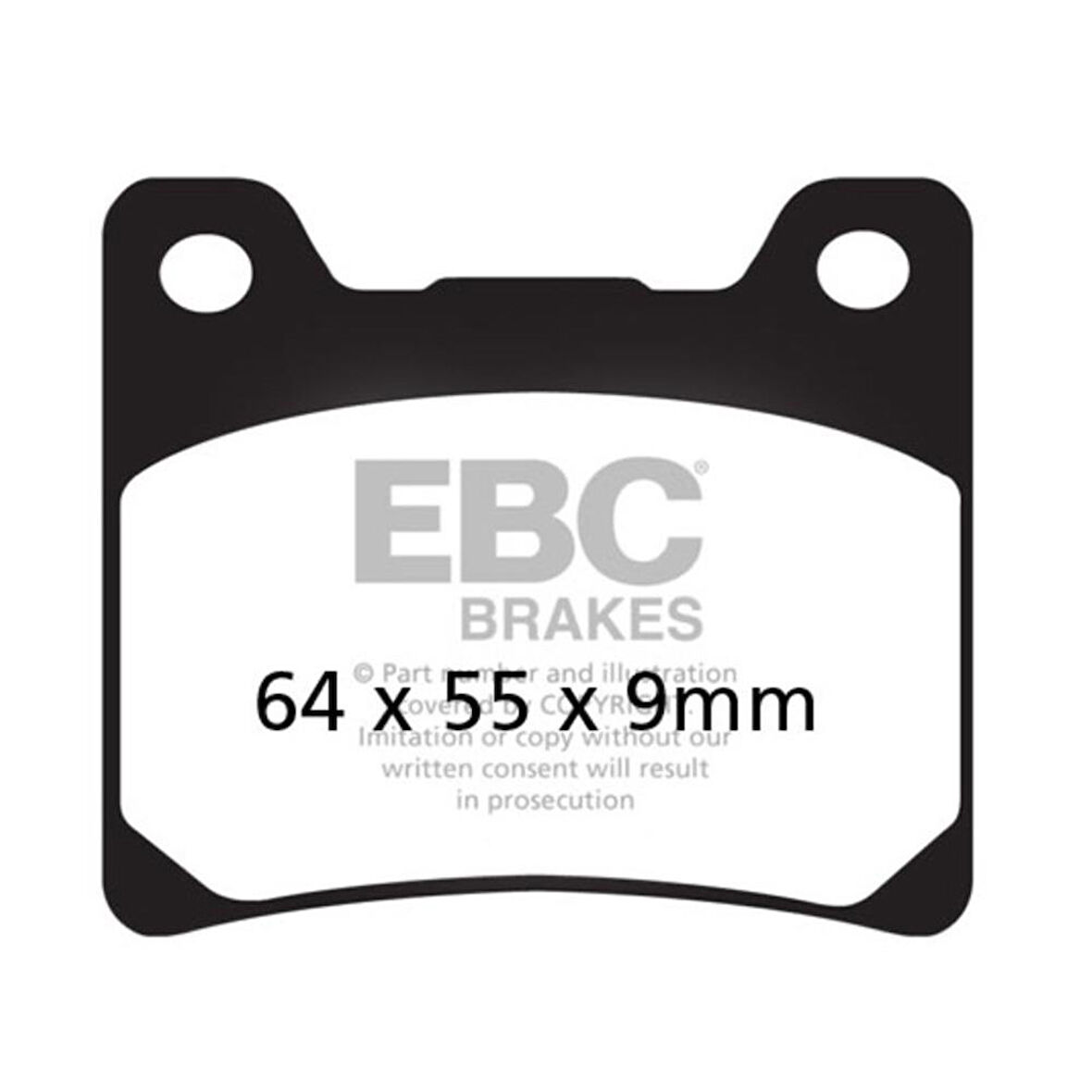 EBC FA088V YAMAHA XJR1300 98-01, VMAX12, XV100 VIRAGO YARI ARKA SINTER FREN BALATA