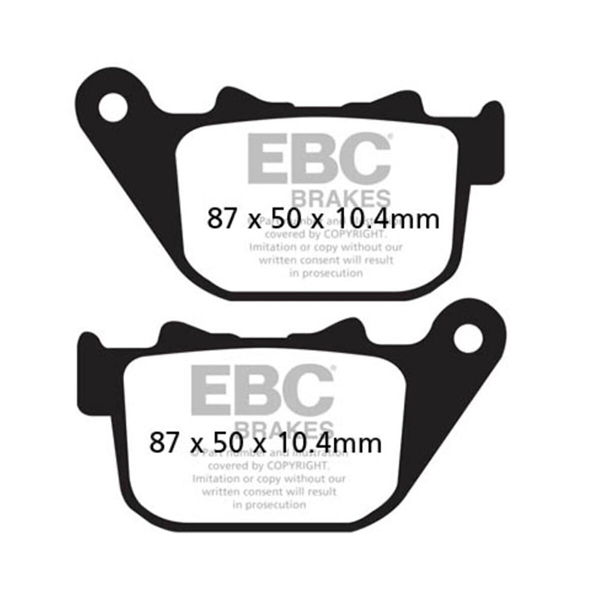 EBC FA387V HARLEY DAVIDSON XL883/XL1200 SPORTSTER 04-13 YARI SINTER ARKA FREN BALA