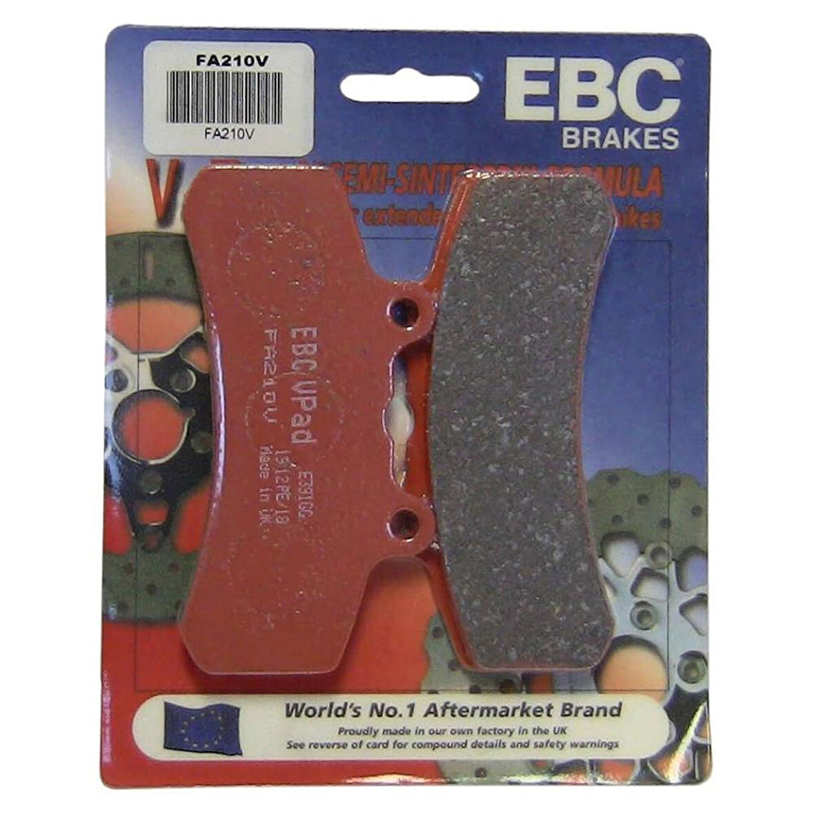 EBC BUELL, 125 X6 , 137X6 YARI SİNTER FREN BALATASI FA210V