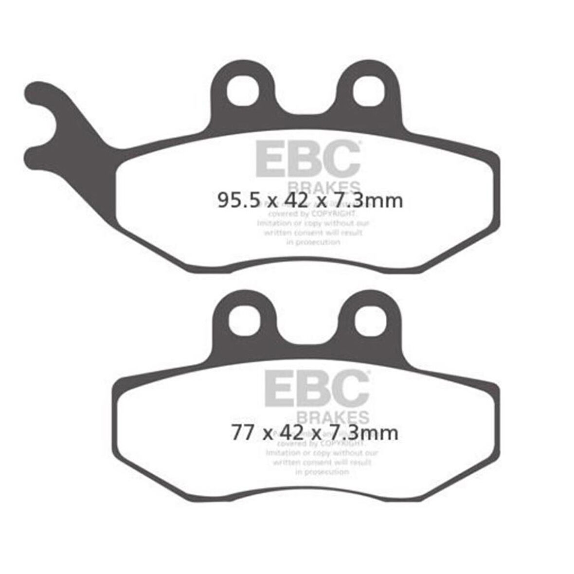 EBC SFAC194 PIAGGIO - VESPA GRIMECA CALIPER , YAMAHA XT125 X CARBON ÖN FREN BALATAS
