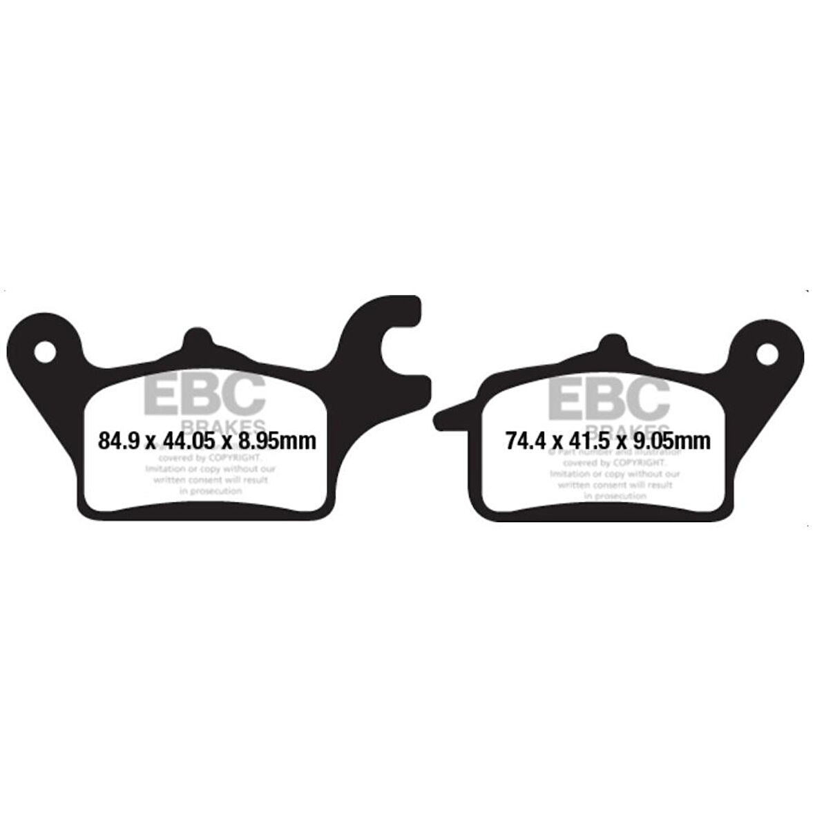 EBC SFA655 YAMAHA TRICITY 125 14-18 ÖN SAĞ FREN BALATASI