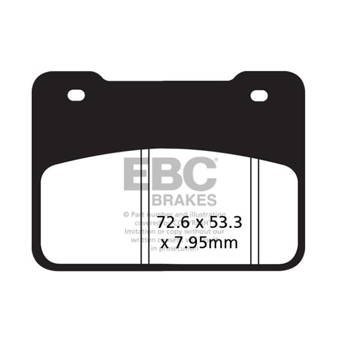 EBC SFA627HH SYM MAXSYM400 - MAXSYM600 ABS ARKA FREN BALATASI