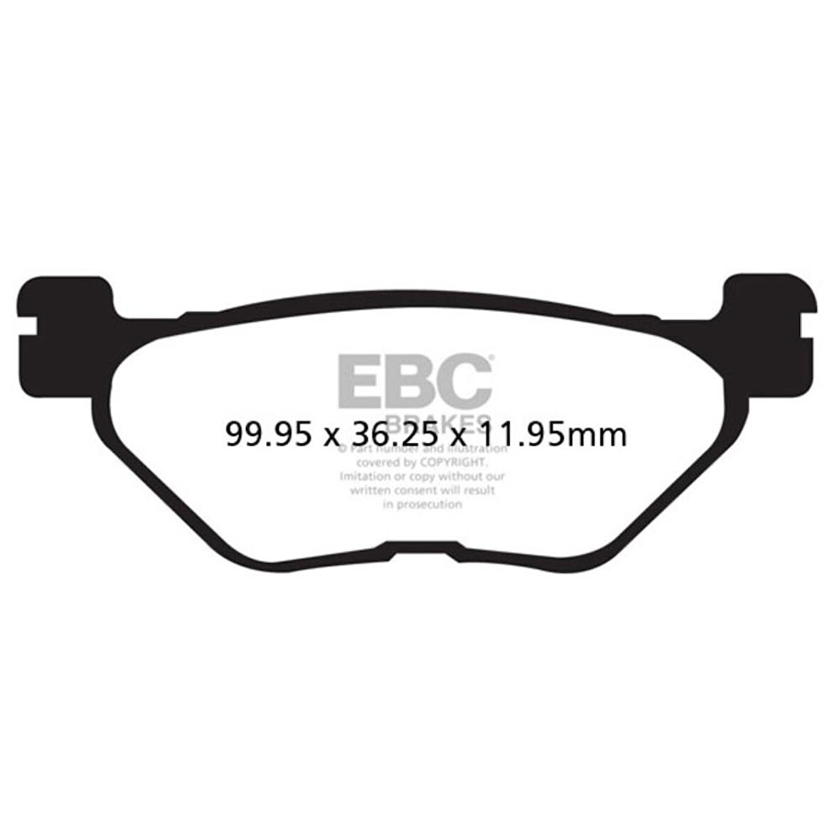 EBC SFAC319 YAMAHA TMAX530 13-18 , TMAX 500 12-16 CARBON ARKA FREN BALATASI