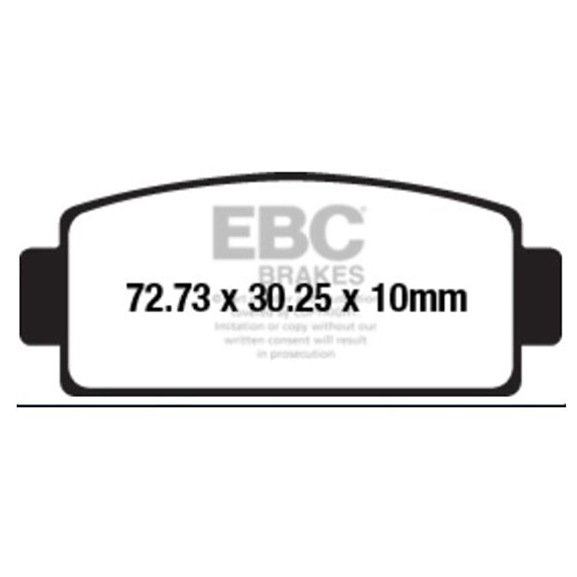 EBC FA651R CF MOTO U-FORCE1000 ATV SINTER OFFROAD FREN BALATASI ARKA